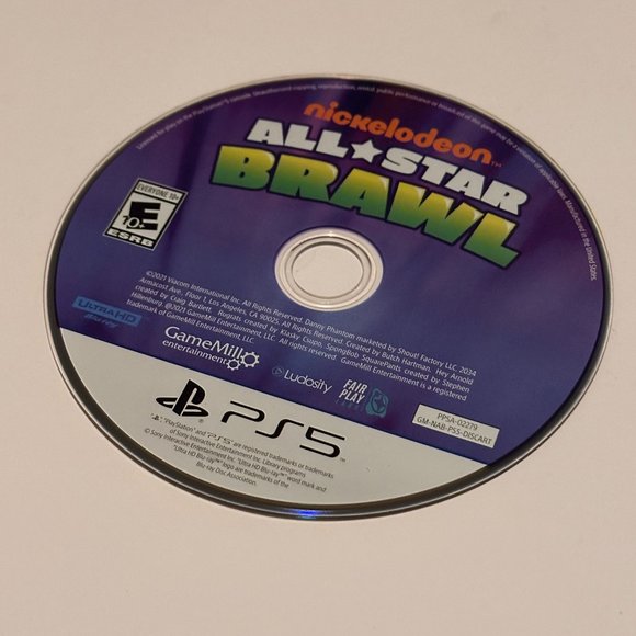 Nickelodeon All Star Brawl Sony PS5 Playstation 5 Brand New Loose Disc - Picture 1 of 1